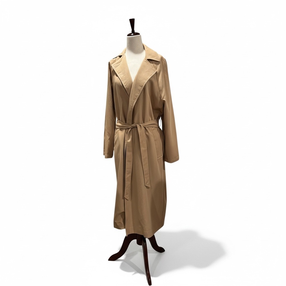 Brave + True Unstructured Lightweight Beige Trench